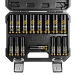 15-piece 1/2" Drive Deep Impact Socket Set, Metric Sockets (8-22mm), Cr-mo Steel. Fixed Price $39.99.