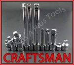 Craftsman Hand Tools 11pc Ratchet Wrench Socket Extension Universal Adapter Set. Fixed Price $37.99.