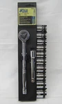 Blue Hawk 1/2 Drive 6 Point Sae 12-pc Socket Set Chrome Plated. Fixed Price $49.01.