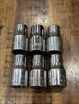 Craftsman 7/16 Shallow Sockets 6pc 1/2 Drive 6 & 12 Point Usa Sae Euc. Fixed Price $35.00.