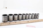 New Britain Nt1214-nt1230 7/16"-15/16" 1/2" Drive 10 Piece12 Point Socket Usa. Fixed Price $70.99.