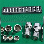 Snap-on 11pc 1/4" Drive 6-point Metric Swivel Universal Socket Set Tmusm Usa Exc. Fixed Price $399.99.