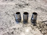 Lot Of 3 Industro 1/2" Drive Sockets (2 Super 1218 9/16'' & Select 5/8") Usa. Fixed Price $15.95.