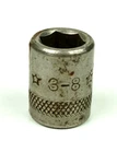 Indestro 3/8" 6 Point Shallow Socket Drive Star Markings. Fixed Price $5.25.