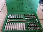Sk Tools 47 Piece 1/2" Drive 6-pt Std And Deep Sae Metric Socket Set. Fixed Price $375.00.