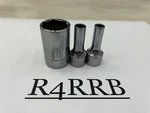 Snap-on Tools Usa New 3pc 3/8" Drive Metric 6pt Semi Deep Chrome Socket Lot Set. Fixed Price $169.95.