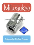 Milwaukee 22mm 1/2" Drive 6 Point Standard Shallow Socket 45-34-9123 22 Mm. Fixed Price $11.39.