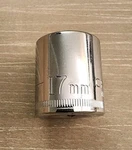 Craftsman 17mm Socket 12 Point , 3/8 Drive, G 44307 (bottom Knurl). Fixed Price $9.50.
