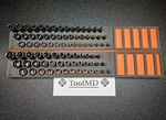 Snap-on Tools 84pc 3/8" Metric & Sae Impact Shallow / Semi Deep Foam Set. Fixed Price $2495.00.