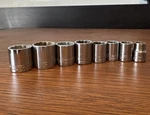 Vintage Craftsman 3/8 Dr 12pt Shallow 8pc Socket Lot G Series. Fixed Price $14.73.