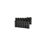 Sk Tools Usa 1/2" Dr, 15pc, 6 Pt Deep Metric Impact Socket Set, 10mm-24mm, 4048. Fixed Price $223.98.