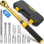 10pcs Magnetic Spark Plug Socket & Torque Wrench Set 3/8 Drive. Fixed Price $77.99.