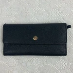Lodis Leather Wallet Black Gold Snap And Lining Slip Pockets Cards Cash Coins. Fixed Price $20.30.