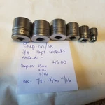 Snap On/ Sk 3/8 Drive 6pc Chrome Sae Shallow 12pt Socket. Fixed Price $50.00.