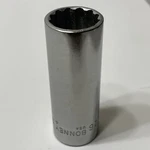 Bonney Usa Al26 13/16" Sae Deep 12 Point Socket 1/2 Drive Vtg Chrome. Fixed Price $14.99.