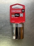 New! Craftsman Shallow Socket, Metric, 1/2-inch Drive, 27mm, 12-point Cmmt44243. Fixed Price $11.99.
