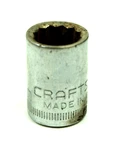 Craftsman -v- 11mm 12 Point Shallow Chrome Socket 3/8" Drive 44309 Usa. Fixed Price $3.75.