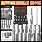 16-piece Bolt Extractor Kit - Lug Nut Removal Tool, Impact Socket Set For Damage. Fixed Price $68.99.