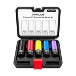 5 Pieces 1/2" Drive Impact Lug Nut Socket Set, 15 17 19 21 22mm... Fast Usa Ship. Fixed Price $40.67.