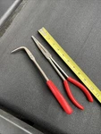Snap On 2pc Needle Nose Pliers 911acp 490acp Stork Soft Grip Set 90 Degree. Fixed Price $149.99.