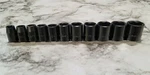11 Piece Craftsman Impact Socket Set Sae 1/2" Drive 6 Point 1-1/16-7/16-5/8". Fixed Price $60.80.