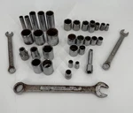 Craftsman Socket Set 35-mixed Lot-v/g-standard/metric/3/8 Drive. Fixed Price $49.99.