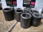 Blackhawk By Proto Black Deep Impact Sockets Metric/sae Lot Of 9. Fixed Price $59.99.