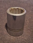 Used H-1231 Williams 12-pt 3/4" Drive, 31/32" Standard Socket Chrome Finish. Fixed Price $12.99.