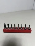 Snap On Fa- 3/8" Drive 8 Pc Sae Standard Hex Bit Socket Driver Set. Fixed Price $90.00.
