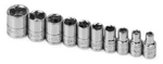 Sk Tools 10 Piece 1/4" Drive 6 Point Standard Fractional Socket Set (4910). Fixed Price $57.97.