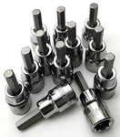 Lot Of 12 Husky 1/4" Hex Bit Sockets 3/8" Drive Sae Hw1/4. Fixed Price $39.99.