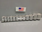Duro Indestro 3/8" Socket Set Standard 12 Piece 6 & Point Nos Usa. Fixed Price $46.99.