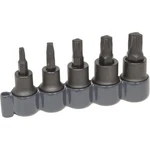 Lisle 82400 Mortorq Bit Set, Alloy Steel Sockets, 3/8" Square Drive, 5 Piece Set. Fixed Price $35.07.