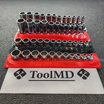 Snap-on Tools New 46pc 3/8" Drive 12pt Metric & Sae Shallow / Deep Socket Sets. Fixed Price $1349.95.