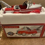 Snap On Tools Ssx2120 Vtg 1:6 Scale Die Cast Metal Tow Truck Bank Red Pedal Car. Fixed Price $49.99.