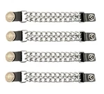 Buffalo Head 7 1/2 Inch Motorcycle Vest Extenders Biker Plain 5" Chain Nickel. Fixed Price $33.99.