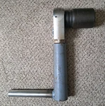 Vintage L-73c Snap-on 1 Inch Drive Ratchet Head With Handle & 1-3/4" 6 Pt Socket. Fixed Price $295.00.