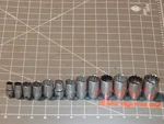 Snap On 13pc Sae 3/8 1/2 Drive Shallow Spline Socket Set 3/8" 15/16 12pt Dr. Fixed Price $511.49.