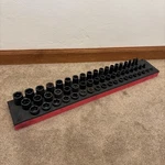 Snap On 257simfmyfr 57 Pc 3/8 Drive 6 Pt Metric Impact Socket Set 6-24mm. Fixed Price $1100.00.