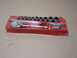 Snap On 1/4 Extension, Socket Set 10 Sae 6 9/16 3/16 Shallow 3 Ratchet T936. Fixed Price $142.45.