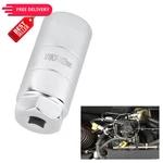 Oil Pressure Sensor Socket,1 1/16 Socket 2 5/8" Long One Size, Silver. Fixed Price $14.99.