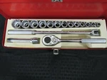 Proto Professional 16 Pcs 1/2" Dr Sae Shallow Socket Set:7/16-1 1/4, Made In Usa. Fixed Price $499.99.