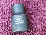 Matco "adv" 3/8" Bmp126v, Dr. 6 Pt. Magnetic Socket.. Fixed Price $9.99.