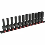 12 Proto Blackhawk 3/8" Deep Impact Universal Swivel Flex Socket Set Sae U-1612s. Fixed Price $99.99.