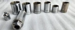 8 Craftsman Sockets 1/2 Drive 12-point 1-1/16, 15/16, 7/8, 3/4... Vtg Usa V. Fixed Price $19.99.