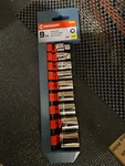 Crescent 9pc 3/8" Dr. Socket Set 12 Pt. Sae. Fixed Price $9.29.