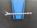 #bk562 Cornwell Usa Sae 7/16" Chrome 12 Point Flex Socket Open End Wrench Cwx-14. Fixed Price $15.95.