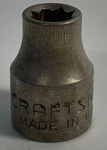 Craftsman 1/4" Socket 3/8" Drive 8 Point Sae -g- 44341 Usa. Fixed Price $11.99.