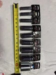 K Tool New 1/2 Drive Deep Sae Socket Set W Standard Sizes From 5/8 To 1-1/2. Fixed Price $54.95.