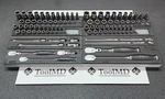 Snap-on Tools New Dark Titanium 106pc 1/4" & 3/8" Dr Sae Metric Foam Tool Set. Fixed Price $3795.00.